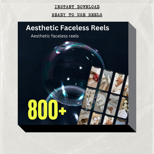 800+ Aesthetic Faceless Reels pack